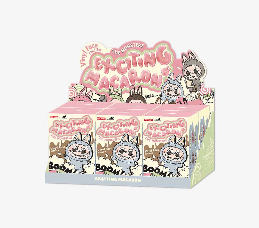 Peluche Labubu en Vinyle Exciting Macaron Series - Box de 6 pièces