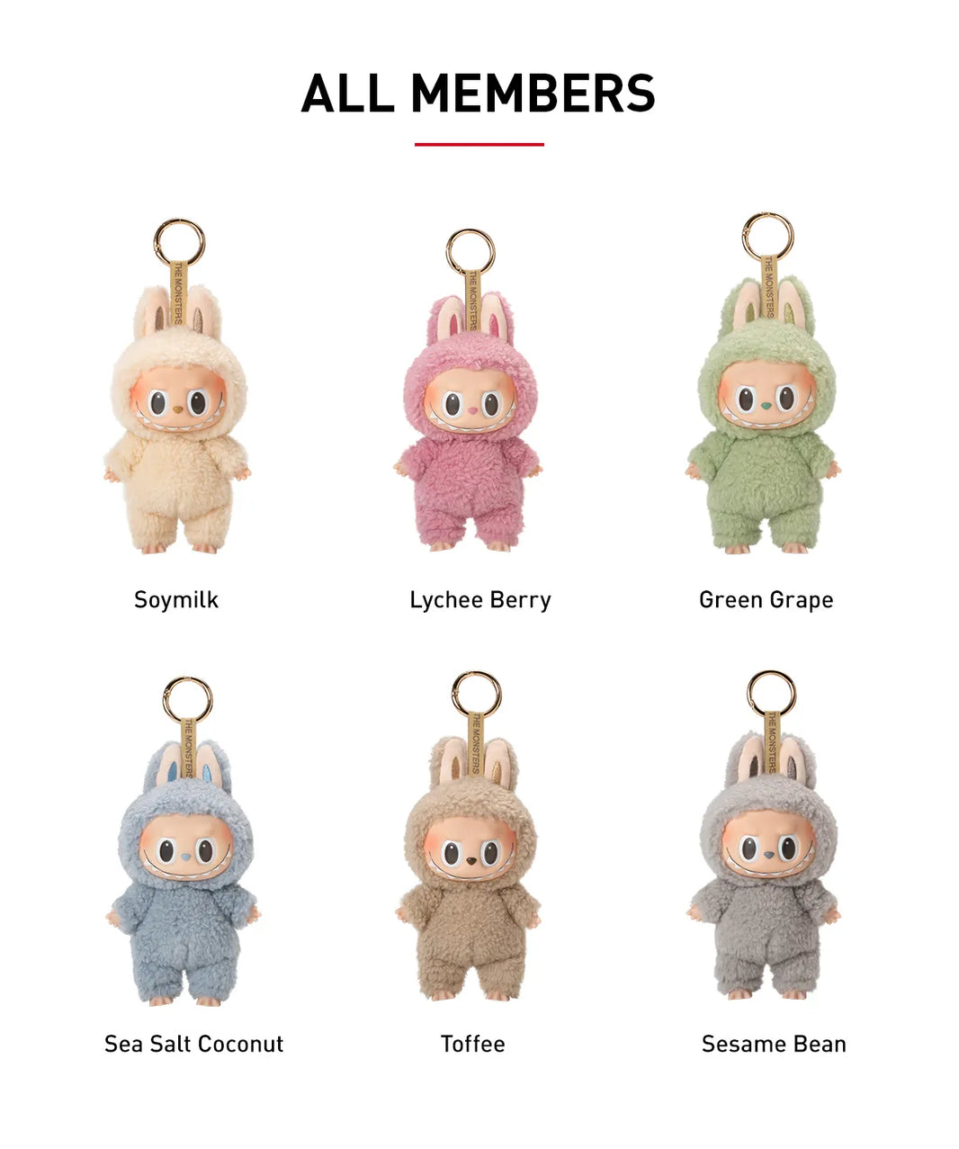 Peluche Labubu en Vinyle Exciting Macaron Series - Box de 6 pièces