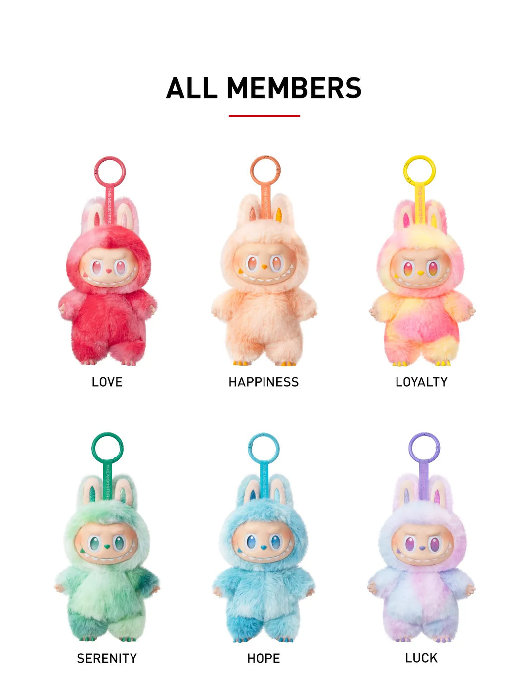 Peluche Labubu Big into Energy Series - Blind BOX 6 pièces