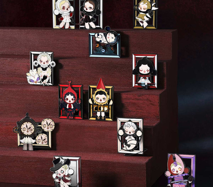 Blind Box Peluche Labubu SkullPanda series