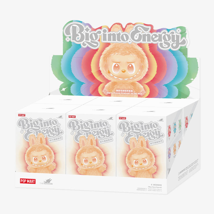Peluche Labubu Big into Energy Series - Blind BOX 6 pièces